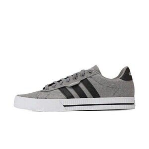 Mens Size 8.5 Adidas Daily 3.0 Low Shoe Gray Black Casual Lifestyle FW3270